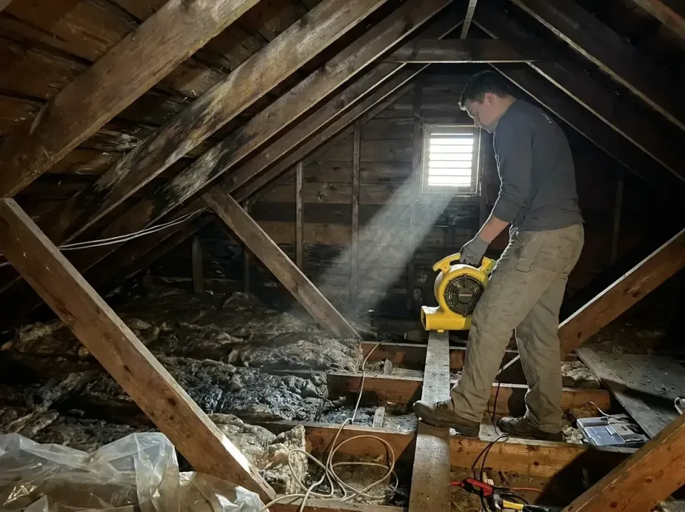 attic-water-damage-drying-proc-007 — frequently asked questions, Emergency Water Extraction & 24/7 Flood Response in Moss Bl…